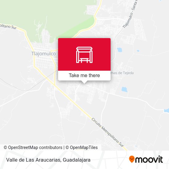 Valle de Las Araucarias map