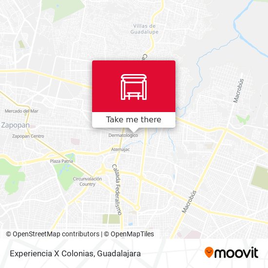 Experiencia X Colonias map