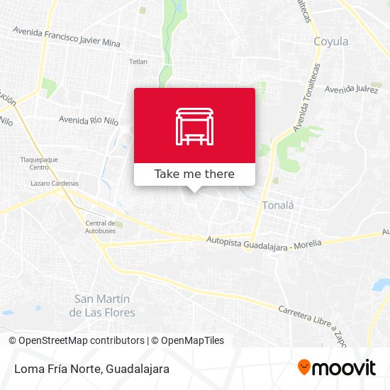 Loma Fría Norte map