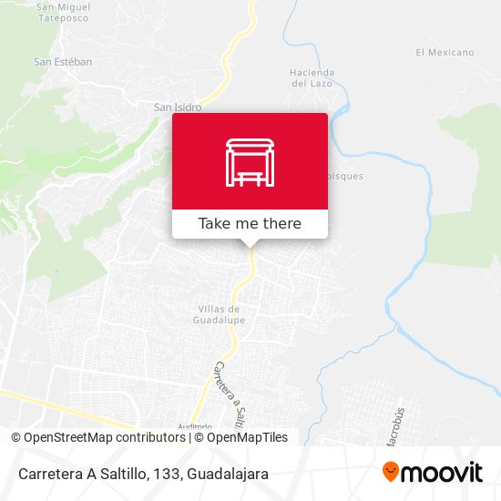 Mapa de Carretera A Saltillo, 133