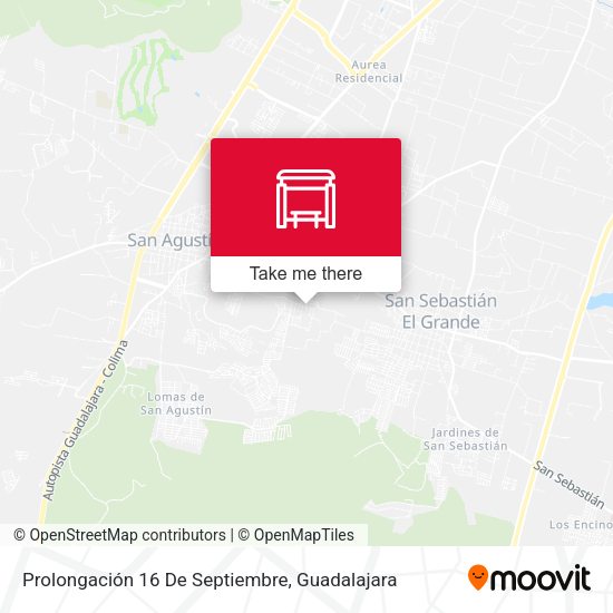 Mapa de Prolongación 16 De Septiembre