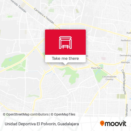 Unidad Deportiva El Polvorín map