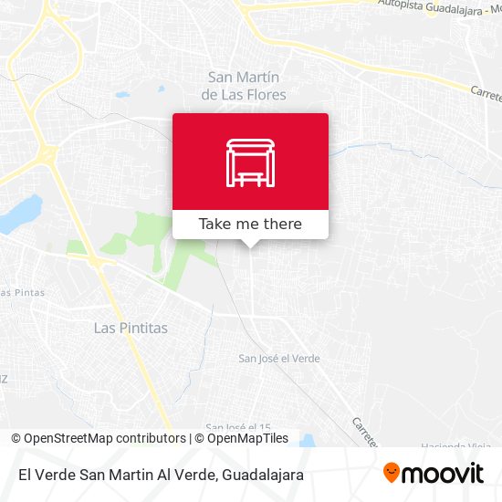 Mapa de El Verde San Martin Al Verde