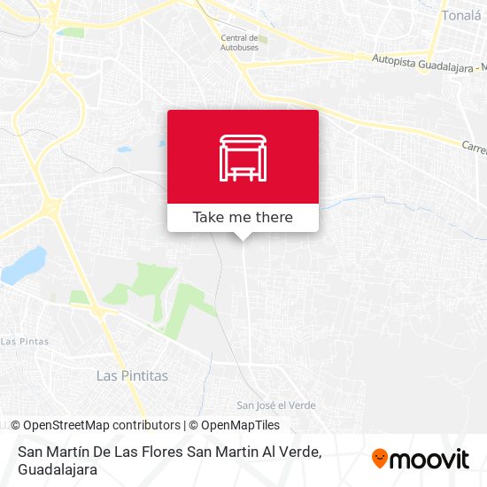 San Martín De Las Flores San Martin Al Verde map