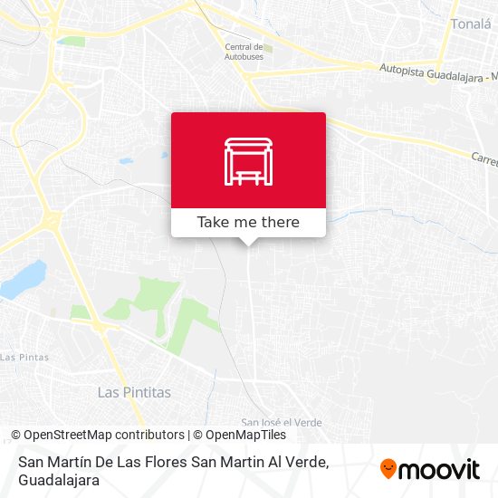 San Martín De Las Flores San Martin Al Verde map