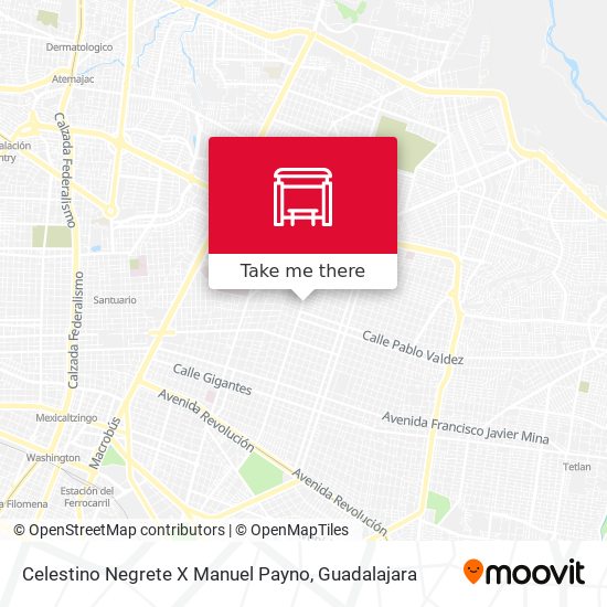 Celestino Negrete X Manuel Payno map