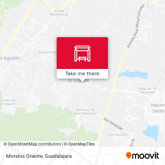 Morelos Oriente map