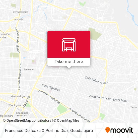 Francisco De Icaza X Porfirio Díaz map