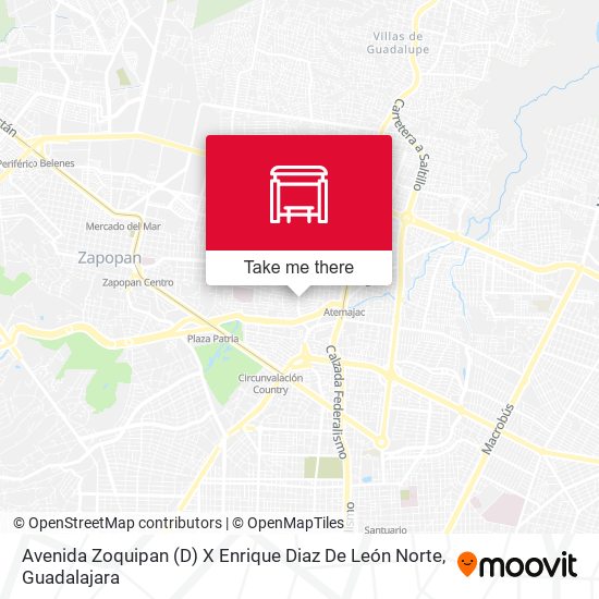 Avenida Zoquipan (D) X Enrique Diaz De León Norte map