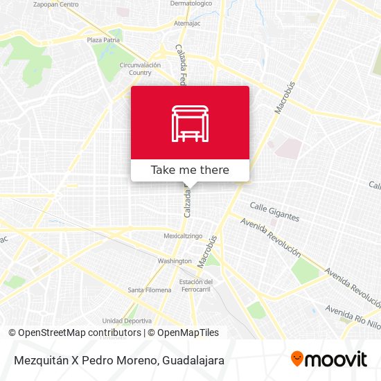 Mapa de Mezquitán X Pedro Moreno