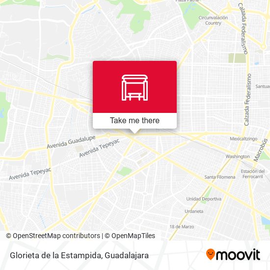 Glorieta de la Estampida map