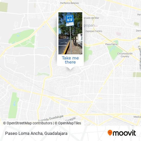 Mapa de Paseo Loma Ancha
