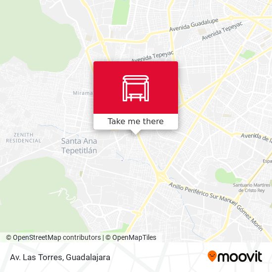 Av. Las Torres map