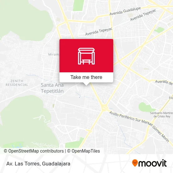 Av. Las Torres map