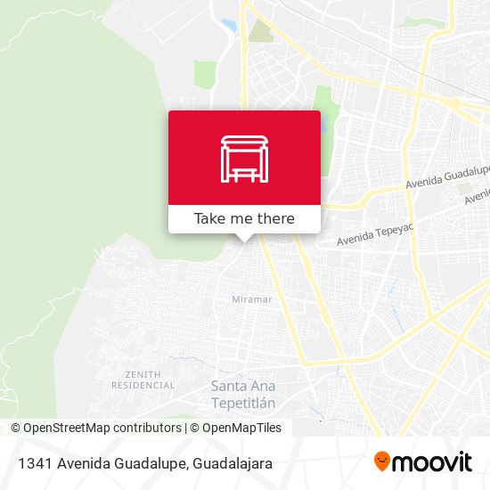 1341 Avenida Guadalupe map