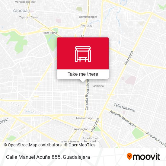 Mapa de Calle Manuel Acuña 855