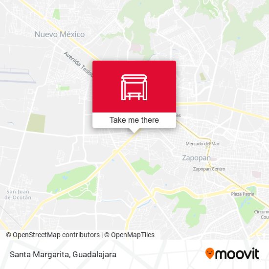 Mapa de Santa Margarita