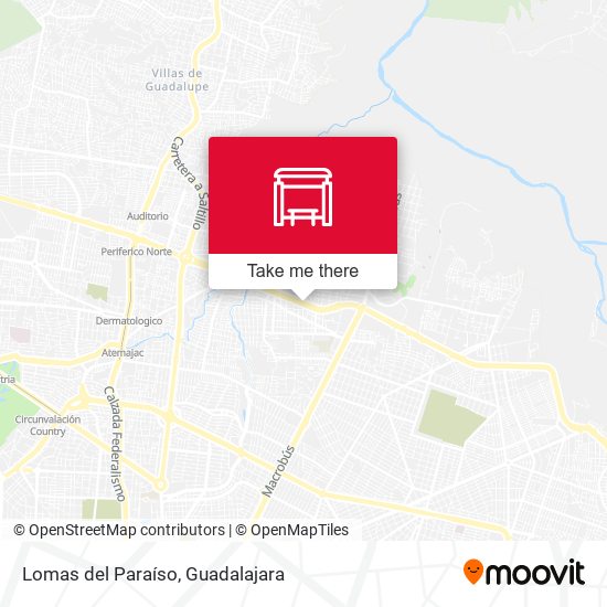 Lomas del Paraíso map