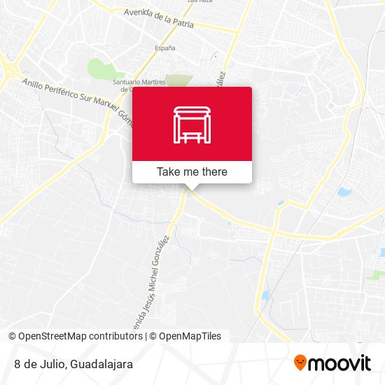 Mapa de 8 de Julio