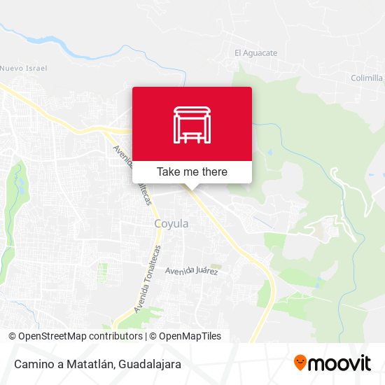 Camino a Matatlán map