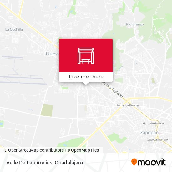 Valle De Las Aralias map