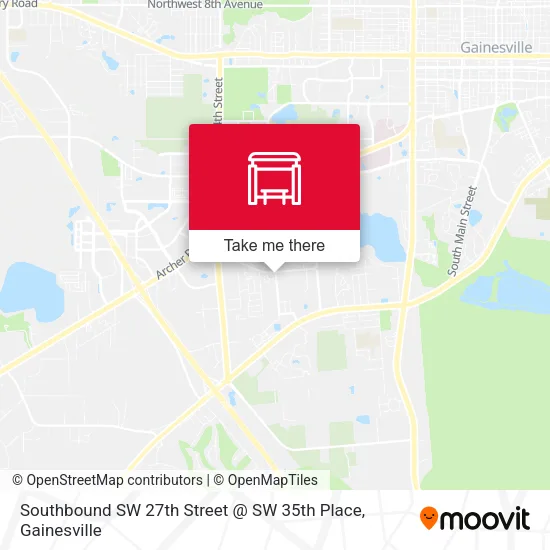 Mapa de Southbound SW 27th Street @ SW 35th Place
