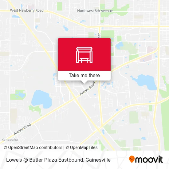 Lowe's @ Butler Plaza Eastbound map