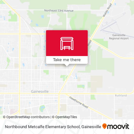 Northbound Metcalfe Elementary School map