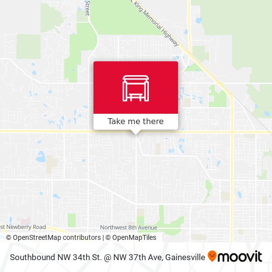 Southbound NW 34th St. @ NW 37th Ave map