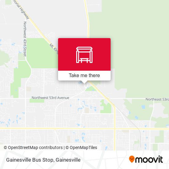 Gainesville Bus Stop map