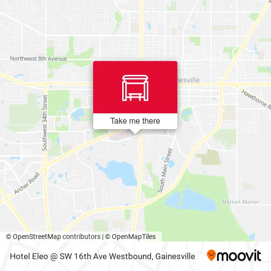 Mapa de Hotel Eleo @ SW 16th Ave Westbound