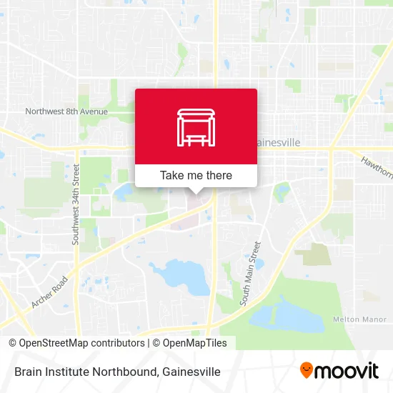 Brain Institute Northbound map