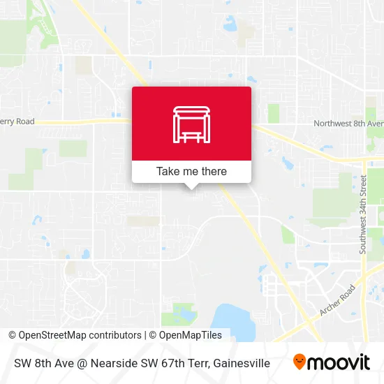 Mapa de SW 8th Ave @ Nearside SW 67th Terr