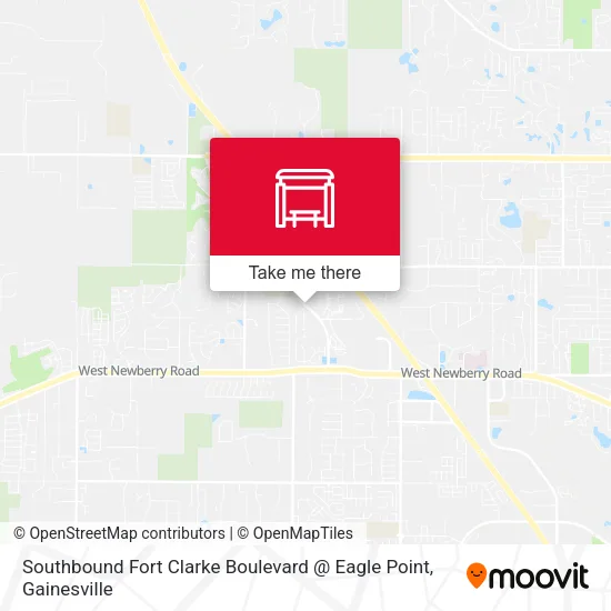 Mapa de Southbound Fort Clarke Boulevard @ Eagle Point