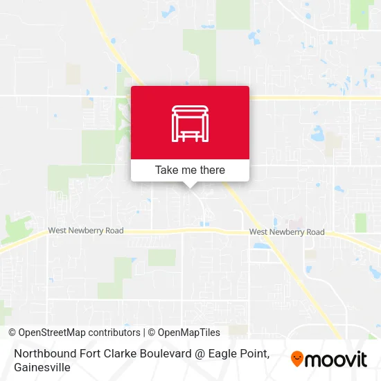 Northbound Fort Clarke Boulevard @ Eagle Point map