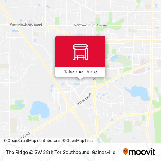 The Ridge @ SW 38th Ter Southbound map