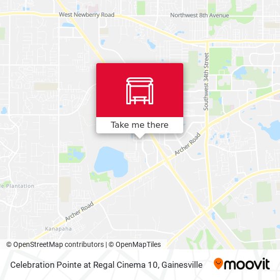 Celebration Pointe at Regal Cinema 10 map