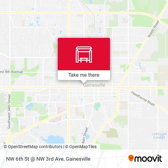 NW 6th St @ NW 3rd Ave map