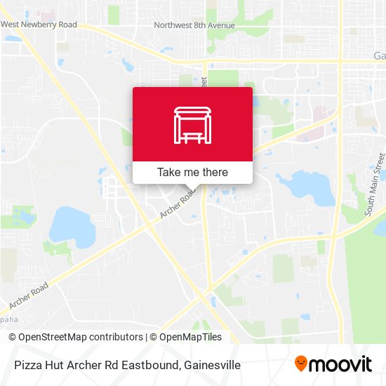 Pizza Hut Archer Rd Eastbound map