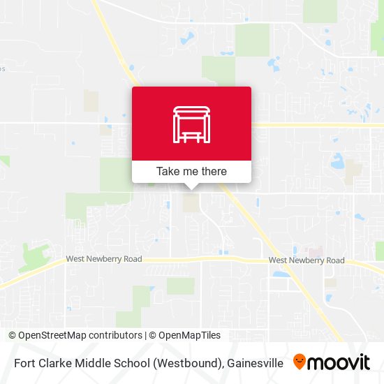 Fort Clarke Middle School (Westbound) map
