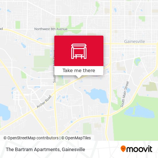 The Bartram Apartments map