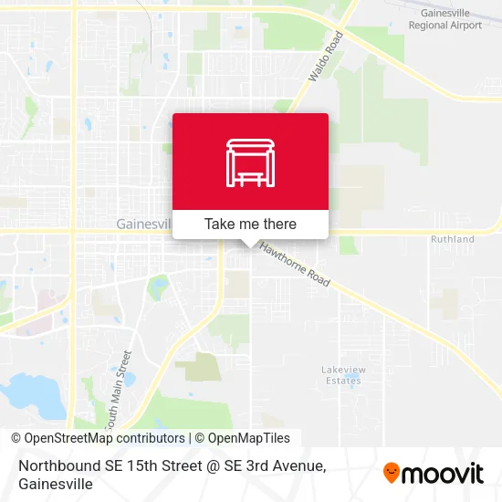 Northbound SE 15th Street @ SE 3rd Avenue map