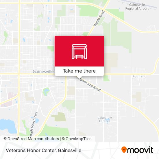 Veteran's Honor Center map