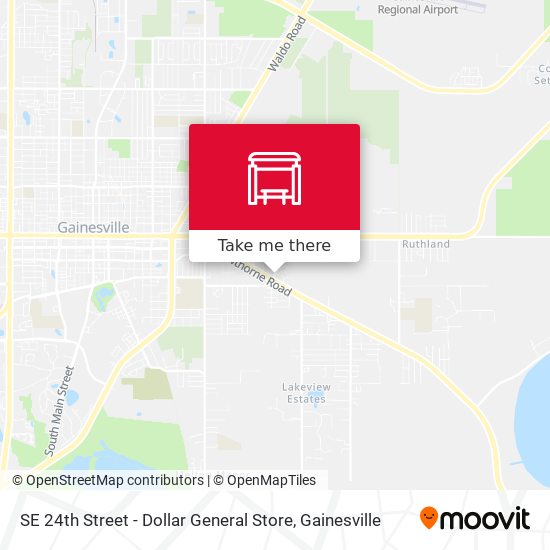 SE 24th Street - Dollar General Store map