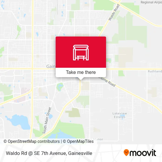 Mapa de Waldo Rd @ SE 7th Avenue