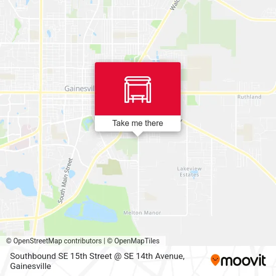 Southbound SE 15th Street @ SE 14th Avenue map