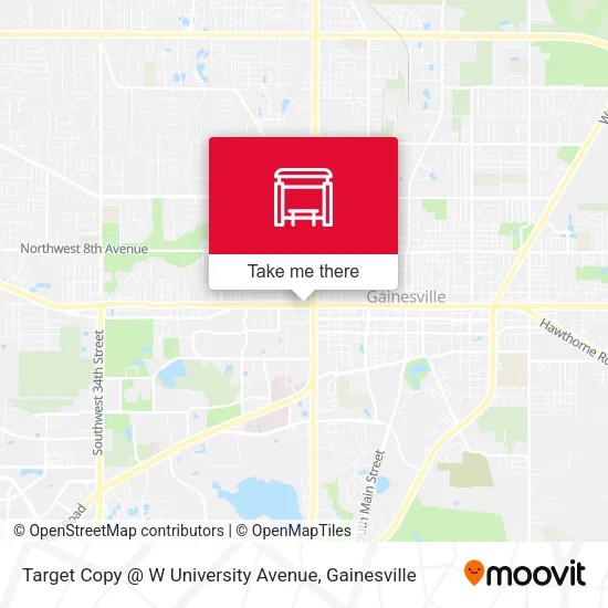 Mapa de Target Copy @ W University Avenue
