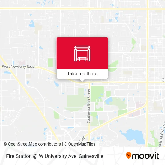 Mapa de Fire Station @ W University Ave