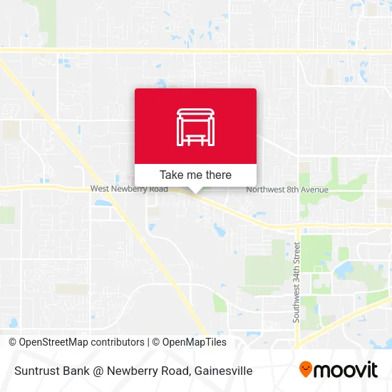 Suntrust Bank @ Newberry Road map