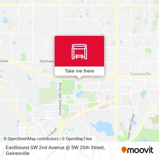 Mapa de Eastbound SW 2nd Avenue @ SW 26th Street